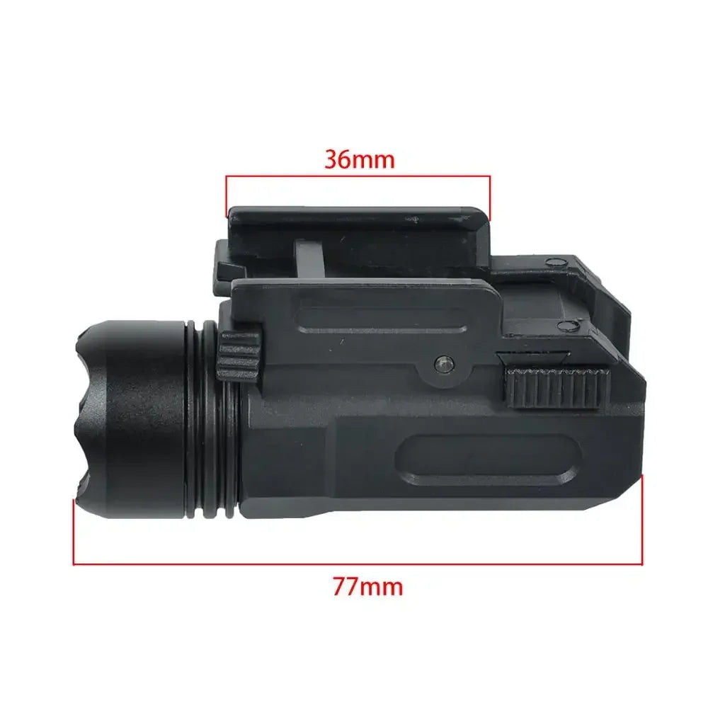 Airsoft Pistol Light Tactical Mini Gun Flashlight QD Quick Release Rifle Torch G17 G18C G22 20mm Rail Handgun G19 Hunting