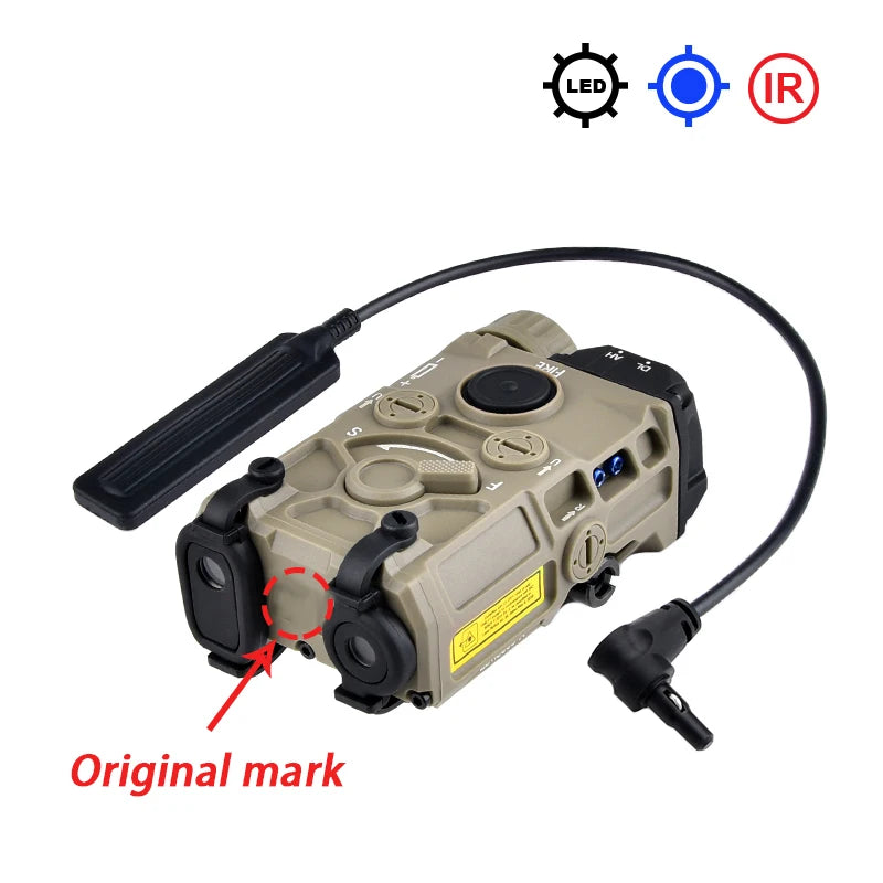 Tactical Nylon Eotec OGL Red Dot Blue Green IR Laser Indicator PEQ 15 OGL White Strobe Flashlight Airsoft Gun Rifle Accessory