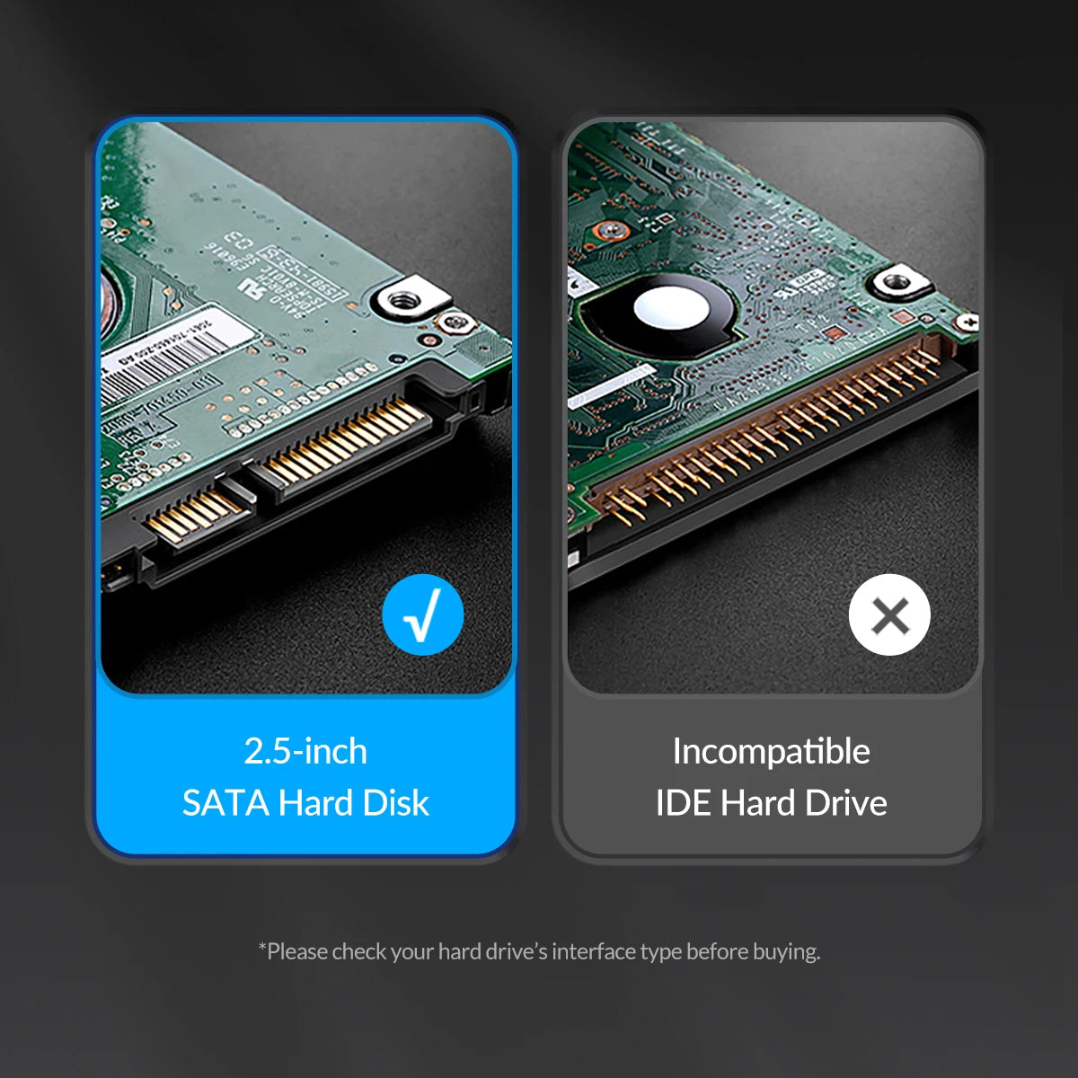 ORICO 2.5 inch HDD Enclosure External Hard Drive Case 5Gbps SATA to USB 3.0 HDD SSD case For PC Laptop 2.5'' SSD HDD Disk Box