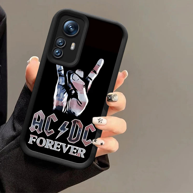 Rock Band A-Ac Music D-Dc Phone Case For Xiaomi 11 12 13 Lite 12T 13T 14T Pro Redmi A1 A2 Plus A3 9A 9C 9T 10C 12C 13C 5G 14C
