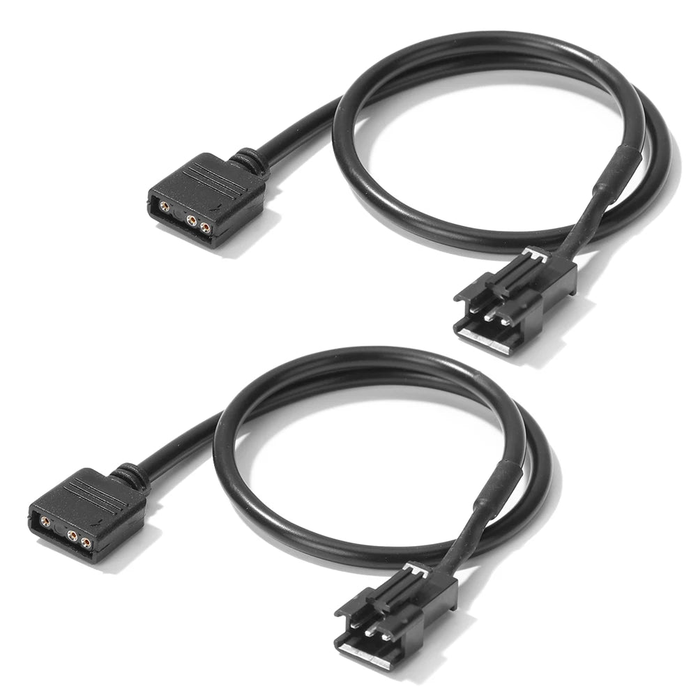 30cm 5V 3 Pin / 12V 4 Pin Motherboard RGB Adapter Conversion Cable Converter Cord for PC Computer LED Light Strip SM Wire Line