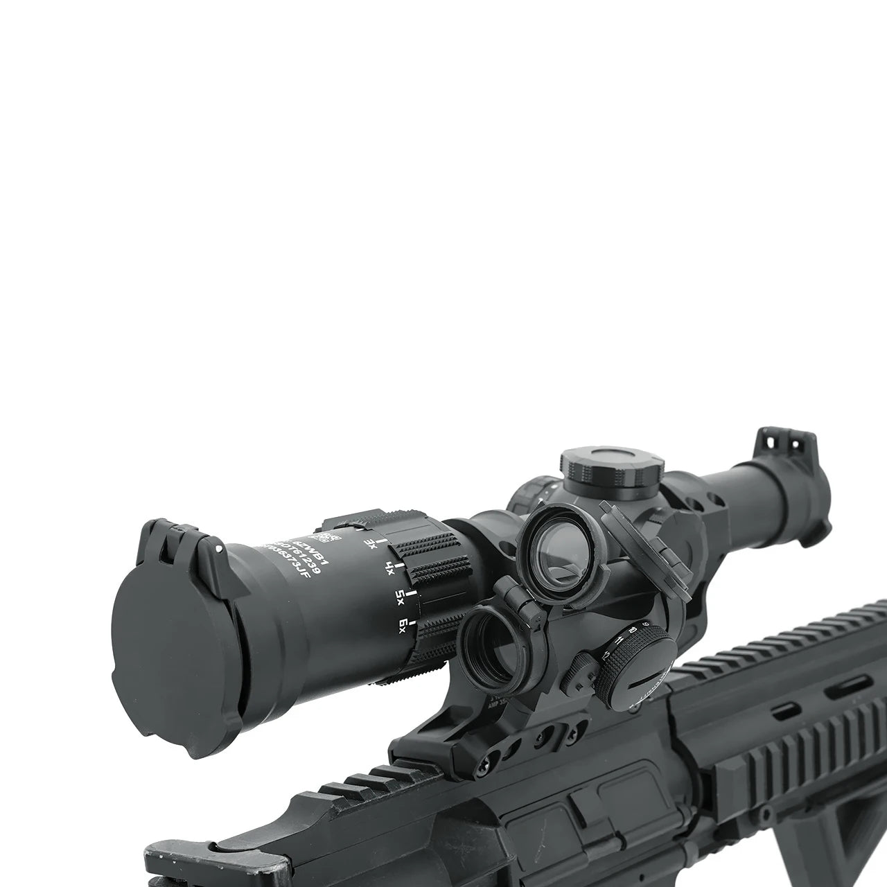Tactical Fast  LPVO Scope Mount 30mm Tube With Offset Mount Plate For Red Dot Sight ,FDE And Black Color