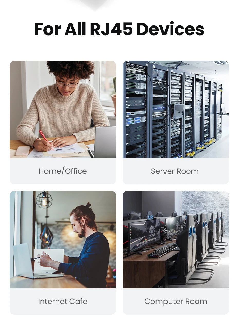 UGREEN CAT 8 Ethernet Cable High Speed Braided 40Gbps 2000Mhz Network Lan Cord RJ45 Shielded Indoor for Router PC PS5 Modem Xbox