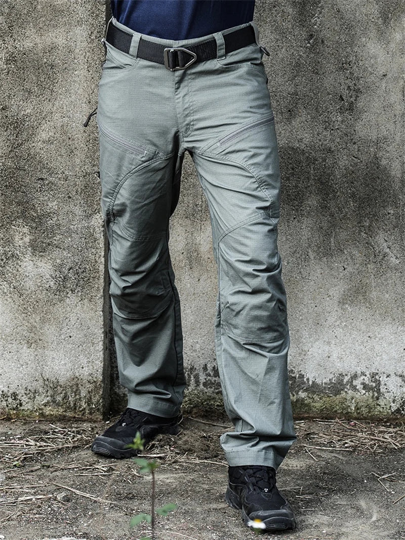 Tactical pants Men's slim-fit army fan training pants Waterproof spring and fall outdoor overalls assault pants