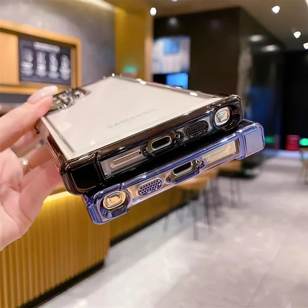 1 Phone Case Electroplating Corners Cover Phone Case For Iphone 16 15 Pro 14 13 Mini 11 12 Xs Max Xr X 7 Plus Cover