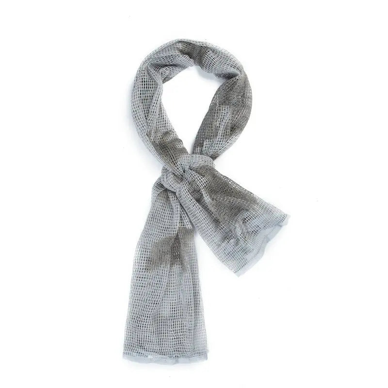 Tactical Mesh Breathbale Scarf Sniper Face Veil Camo Airsoft Hunting Cycling Hiking Neckerchief Mask Camouflage Outdoor Scarf