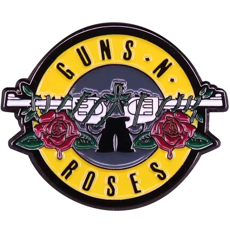 Pop Rock Band Pin Music Album Song Lyrics Brooch Punk Badge Fan Friend Collection Medal Clothing Accessories Wholesale