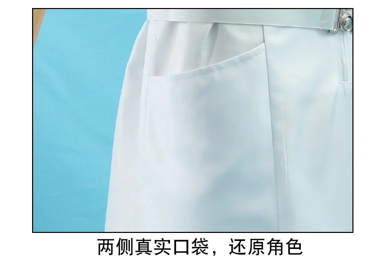 Movie Joker Cosplay Jack Nurse Costume Uniform Cosplay Scary Bat Joker Dress Pocket Watch Pen Halloween Cos Set