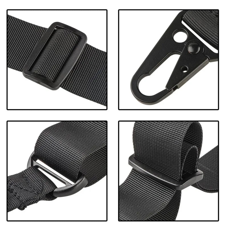 Tactical 3 Point Rifle Sling - AR15 Shotgun Airsoft Gun Belt Paintball Military Shooting Hunting Adjustable Strap