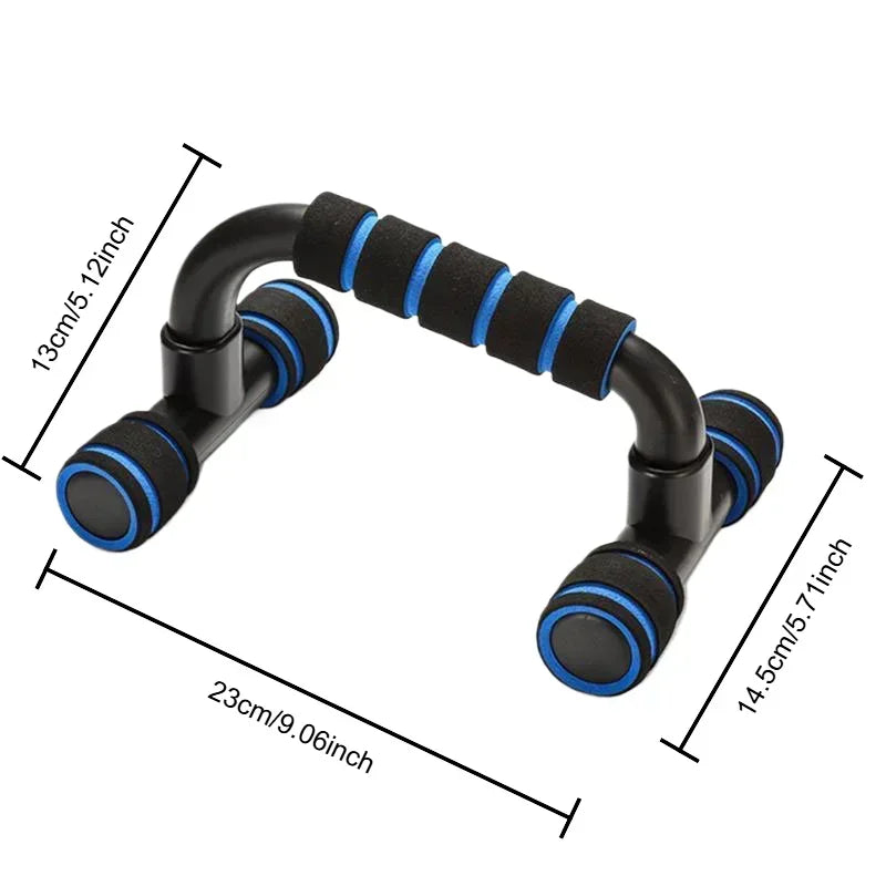 Non-Slip H-Shaped Push Up Bar Gym Handles Home Fitness Equipment for Arm Chest Workout Anti-Skid Support Stand  Fitness  Sport