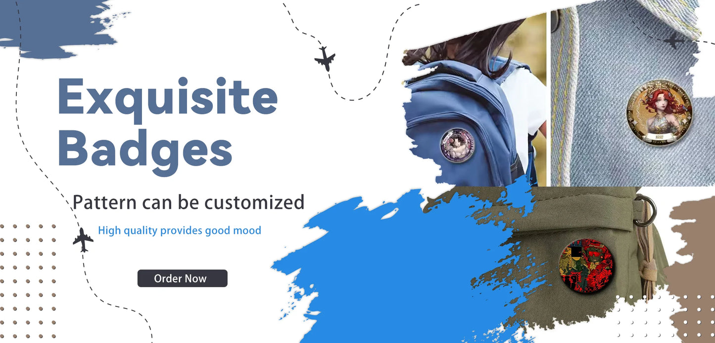 Classic Movie I-Indiana J-Jones Badges Round Exquisite Badge Brooches Creative Pins For Clothes Hat Backpack Gift Accessories