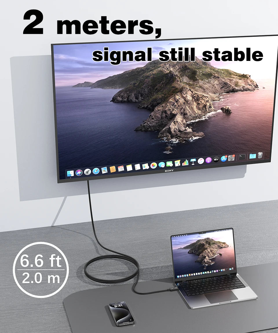 UGOURD 0.2m- 2m Thunderbolt 4 coaxial cable USB4 type c to type c 40Gbps PD 100W Fast charging Cable for egpu iPhone MacBook Air