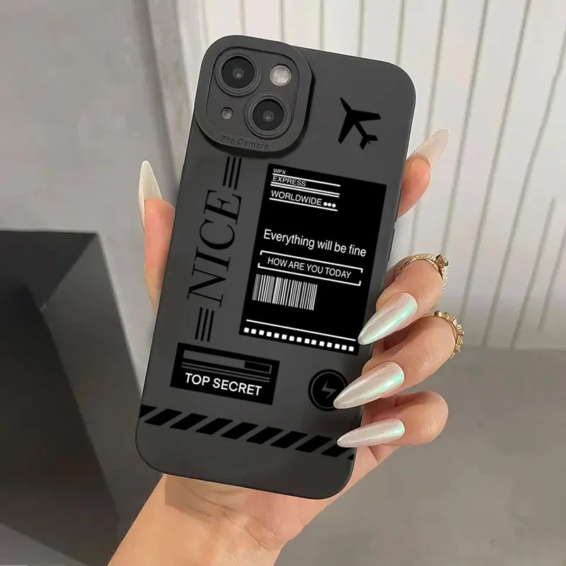 Travel-nspired Airplane Route Desian Case For Xiaomi Mi 11 Lite5G 14T 14 13T 13 12T 12 Poco X7 F5 X5 X3 X6 M6 F6 Pro Back Cover