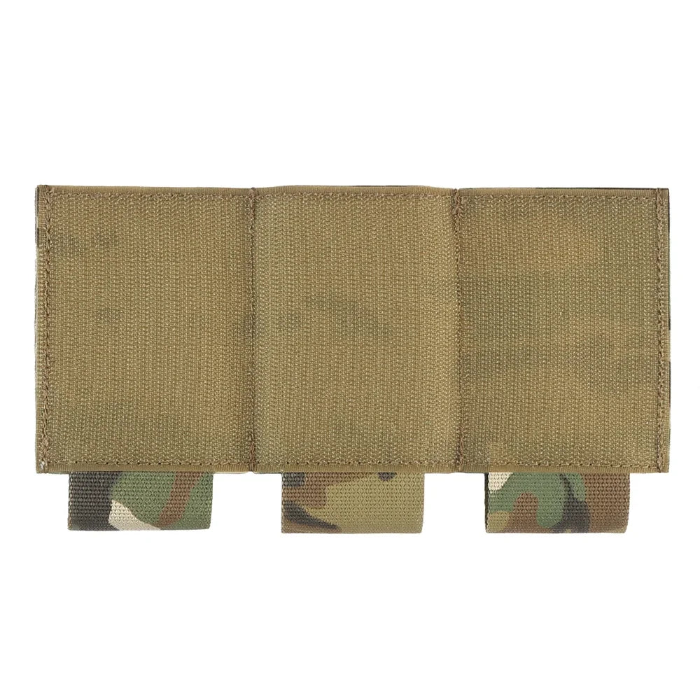 Tactical triple magazine pouch, shooting vest insertable magazine bag, 5.56 7.62 M4 M16 AK rifle mag pouch and magazine holder