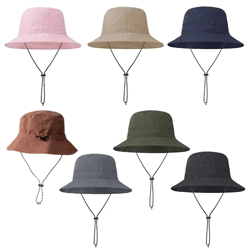 Waterproof Fisherman Hat Women Summer Sun Anti-UV Protection Camping Hiking Mountaineering Caps Men's Panama Bucket Outdoor Hat