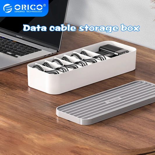 ORICO data cable management box desktop storage removable partition charger charging cable storage box ORICO official store