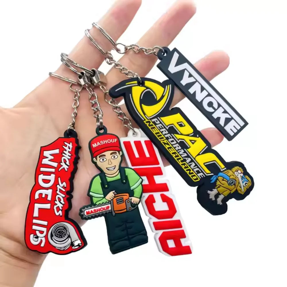 MOQ50-100Personalized soft PVC keychain custom sports shoes cartoon PVC rubber keychain keychain custom PVC keychain 3D cartoon