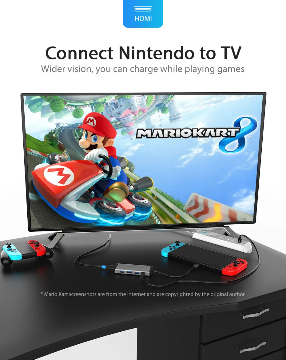 Vention  5 in 1 USB C Hub 4K HDMI USB 3.0 HUB PD Multiport Adapter for MacBook Pro/Huawei Mate 60/iPad Pro Splitter USB HUB