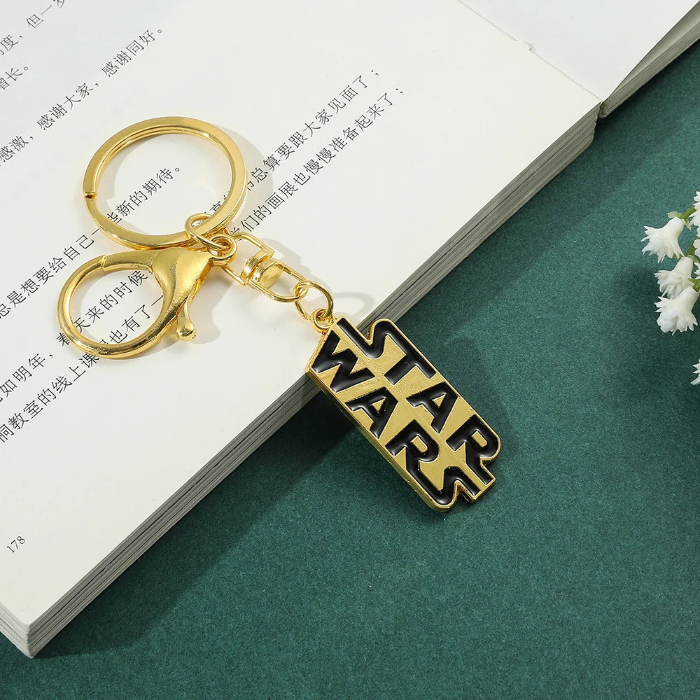 Star War Imperial Stormtrooper Keychains Yoda Anime Enamel Pendant Keyrings Robot C-3PO Metal Keyholder for Men Car Key Jewelry