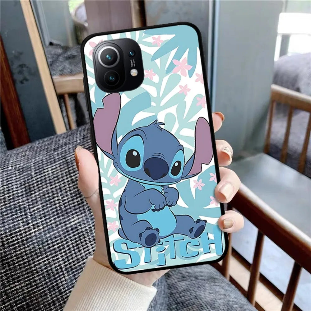 Cartoon S-StitchS Phone Case For Xiaomi Mi 5X 8 9 10 11 12 Lite Pro 10T PocoX3pro PocoM3 Note 10 Pro Lite