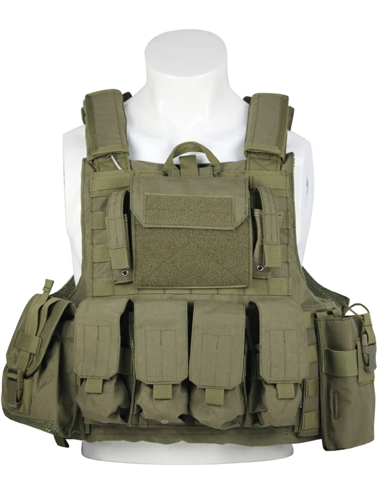 Tactical Vest Outdoor Body Armor Combat  Hunting Plate Carrier Molle Vest  Airsoft Training Protective Vests
