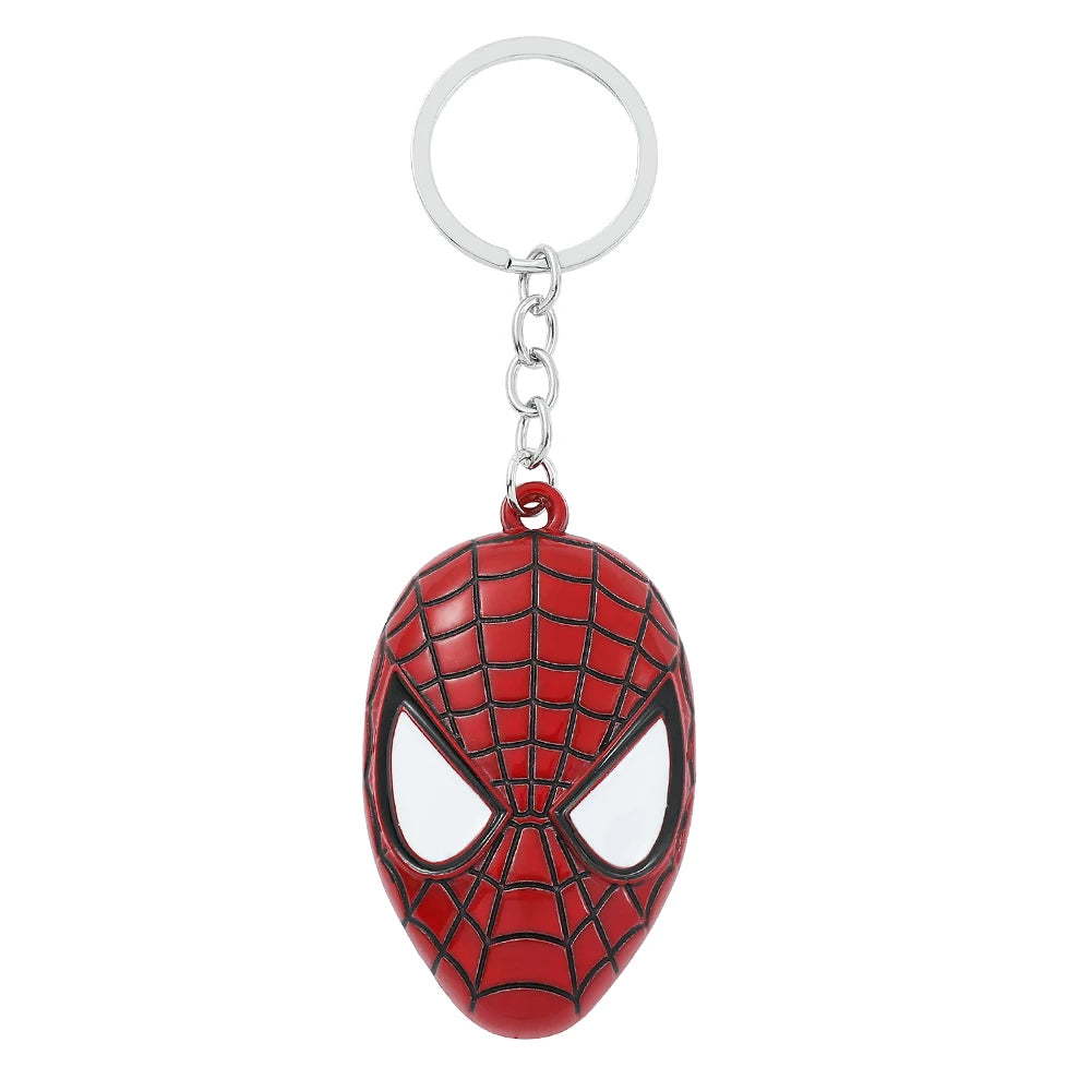Marvel Superhero Metal Keychain for Bag, Avengers Pendant, Thor Hammer, Deadpool, Spiderman, Iron Man, Captain America Keyrings