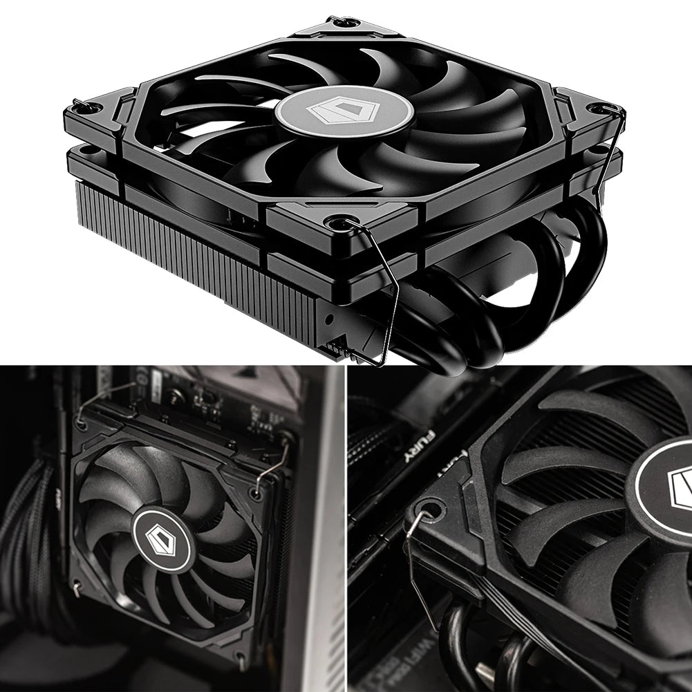 ID-Cooling IS-40X V3 CPU Cooler Height Super Slim CPU Radiator 4 Heatpipe 9cm Cooling Fan for INTEL LGA1700 11200 15X AM5 AM4