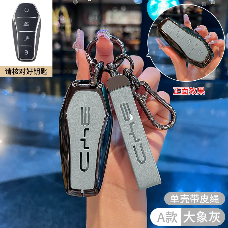 Car Accessories Key Case Holder Cover Buckle For BYD Atto 3 Han EV Dolphin Durable Second Song Pro Tang Dm QIn PLUS MAX Yuan