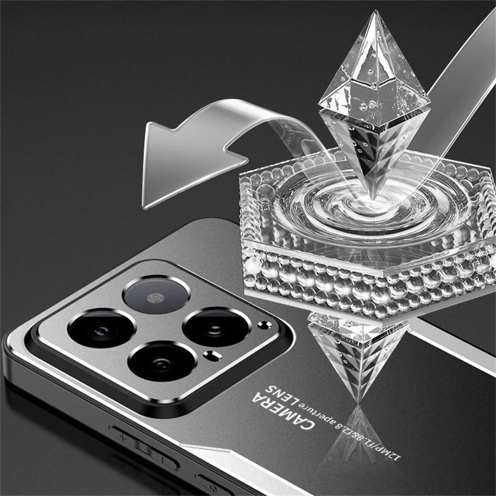 ShockProof Alloy Metal Case For Xiaomi 15T 13T 14T 12T 11T 12X 15 14 13 12 Mi 11i 10T Pro Ultra Silicone Back Cover Shell Cases