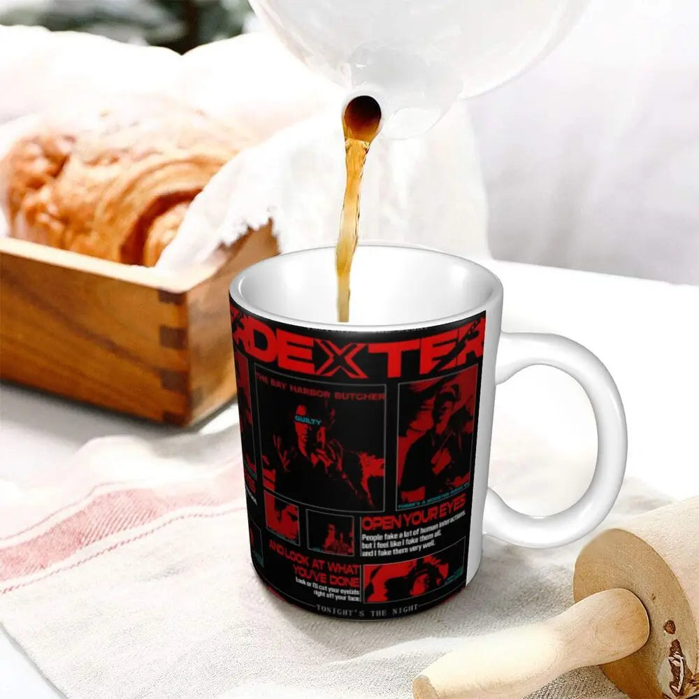Customized Dexter Morgan Mugs DIY Movie Ceramic Milk Tea Coffee Cup