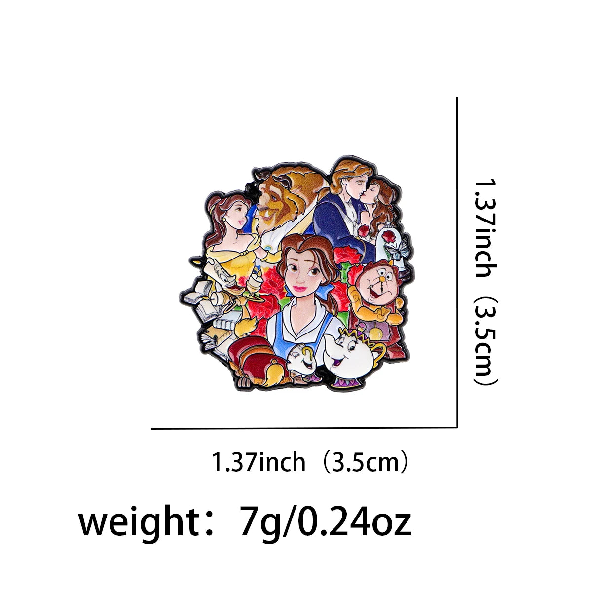 Cartoon Movie Lapel Pins for Backpacks Clothes Kawaii Chef Mouse Enamel Pin Stitch Badges Cat Brooch Jewelry Gifts for Friends