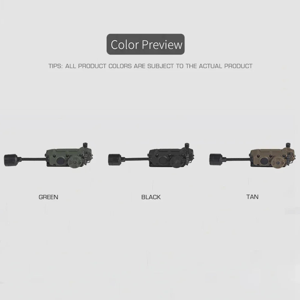 Tactical Helmet Lamp Head Lantern with Multi-color IR Light for Weapon Lights and Emergency Signal Outdoor Hunting Camping