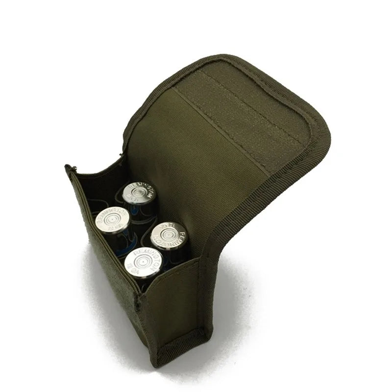 Tactical 10 Round Shotgun Shotshell Reload Holder for 12 Gauge/20G Molle Pouch Ammo Round Cartridge Holder Gun Accessories