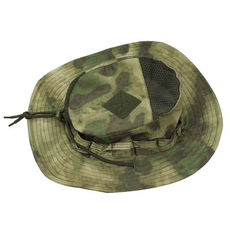 Tactical 2.0 Boonie Hat Summer Mesh Camouflage Combat Cap Multicam Outdoor Sports Training Fishing Hiking Camping Hunting Hats
