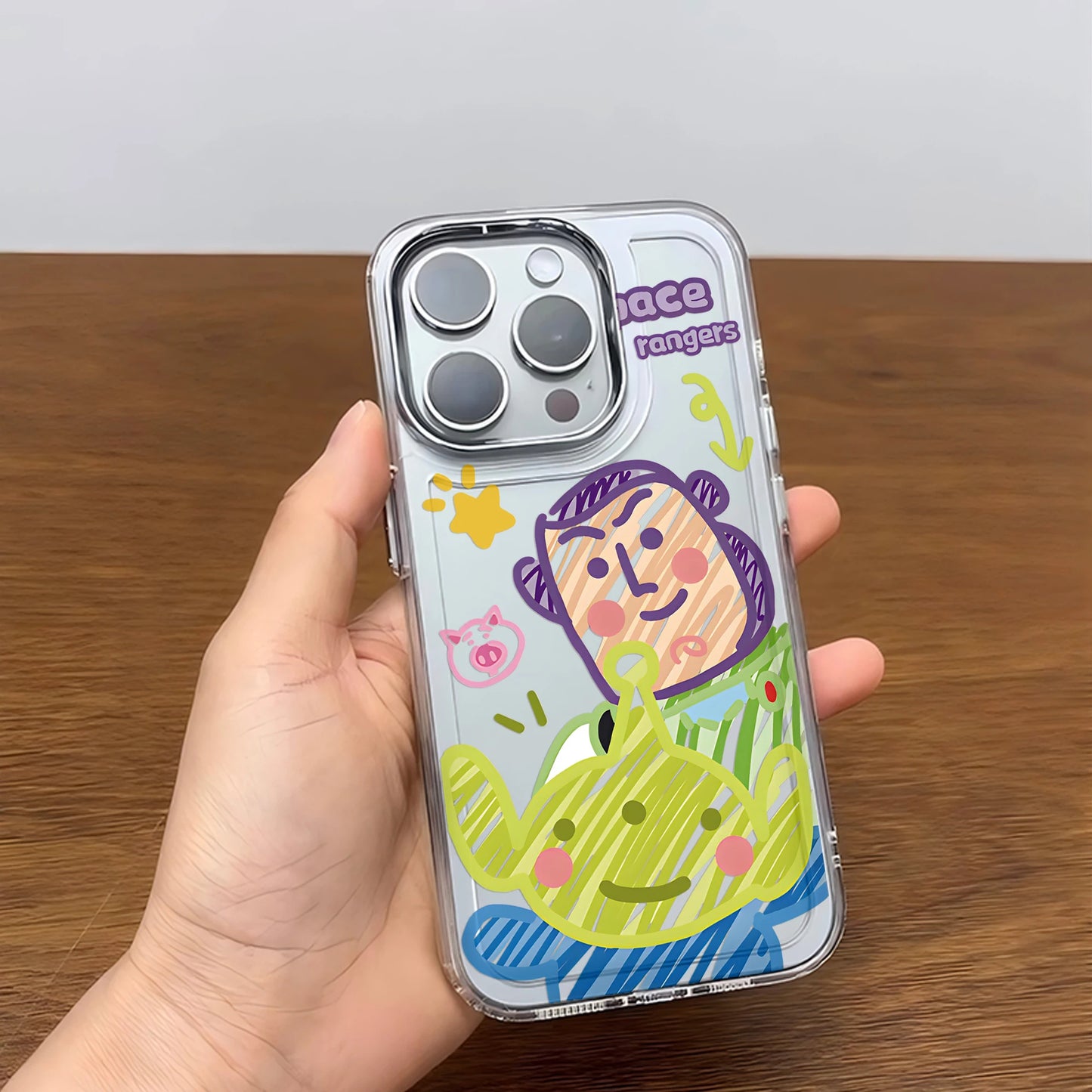 Lovely Cartoon Toys Storys Phone Case For iPhone 17 16e 16 15 14 13 12 11mini Pro Max X XR XSMAX 8 7 Air Plus Transparent Cover