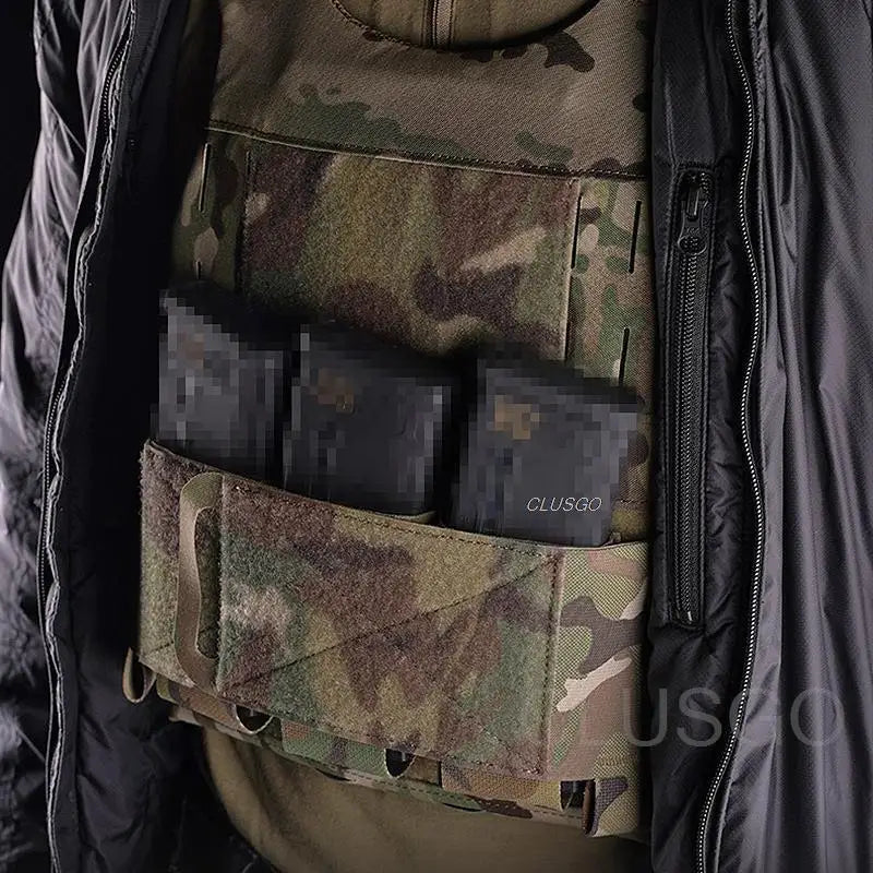 Tactical triple magazine pouch, shooting vest insertable magazine bag, 5.56 7.62 M4 M16 AK rifle mag pouch and magazine holder