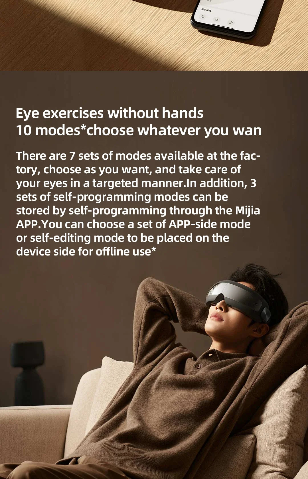 Xiaomi Mijia Smart Eye Massager Hot Compress Zone Massage Relieve Fatigue Eye Care Instrument Work With Mi Home App