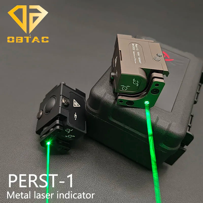 Tactical Metal Perst-1 Laser Green Dot Aiming Indicator Hunting Weapon Light Aiming Gloc G17 Lower Hanging Laser Light