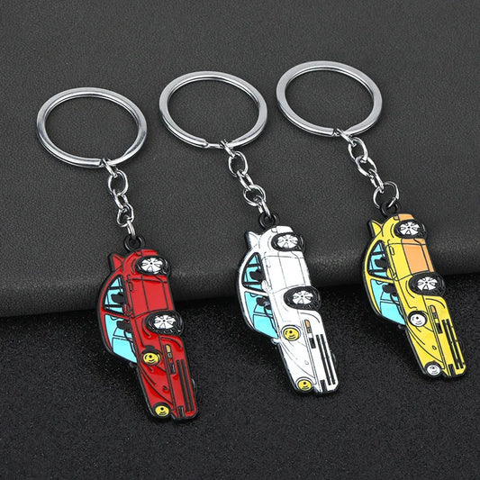 Creative Metal Keychain Car Model Hanging Pendant Porsche 911 Auto Key Holder Office Culture Education Supplies