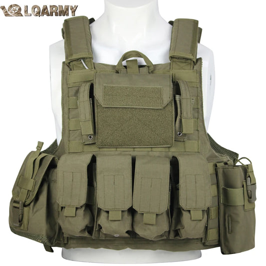 Tactical Vest Outdoor Body Armor Combat  Hunting Plate Carrier Molle Vest  Airsoft Training Protective Vests
