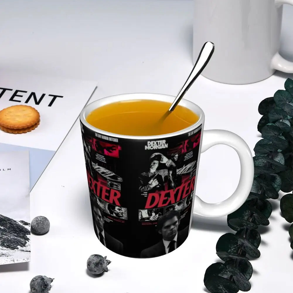 Customized Dexter Morgan Mugs DIY Movie Ceramic Milk Tea Coffee Cup
