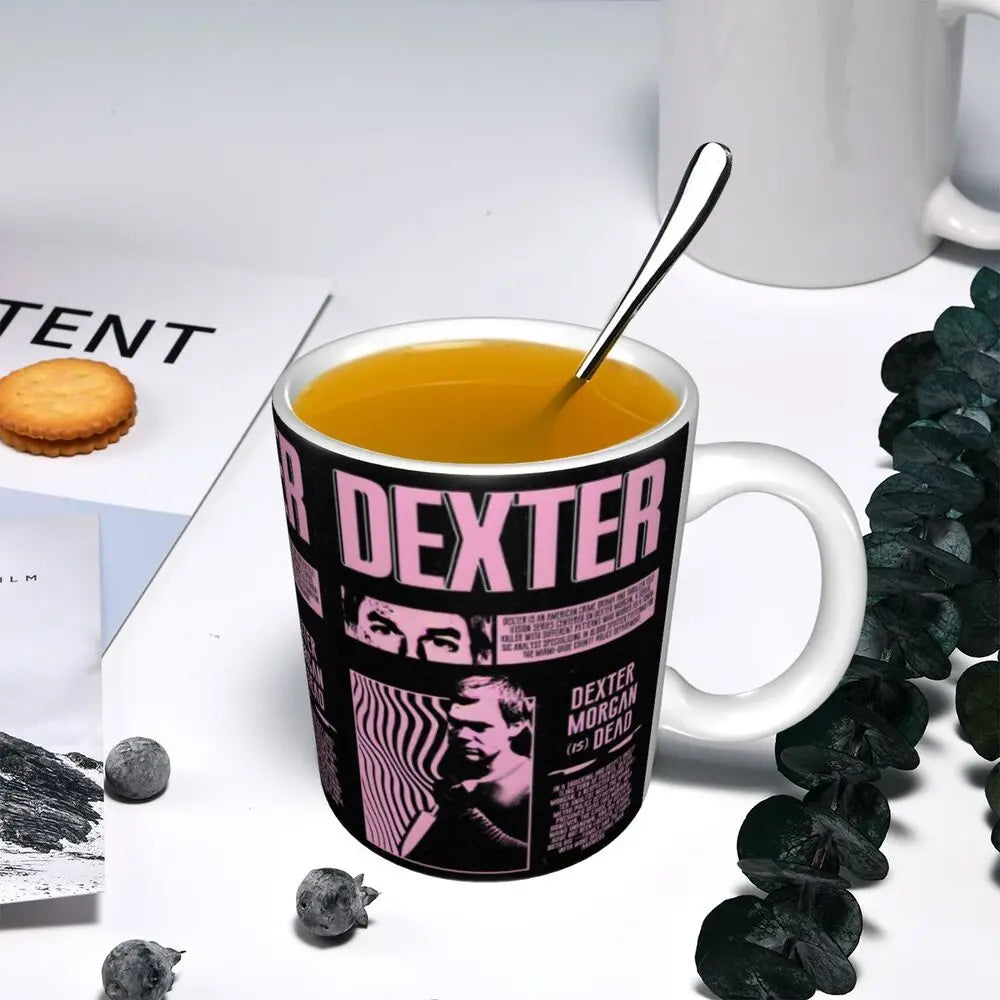 Customized Dexter Morgan Mugs DIY Movie Ceramic Milk Tea Coffee Cup