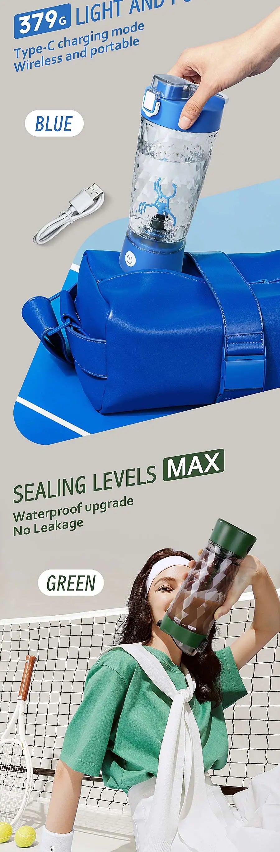 650ml Electric Protein Shaker Cup Automatic Mixer for Milk Coffee Compact Blender Bottle with Fitness Use for Gym And Outdoor