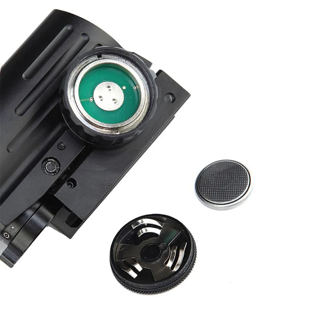 Tactical Reflex Sight Riflescope Red Green Laser Scope 4 Reticle Projected Dot Sight Scope Hunting Optics for 20mm Rail