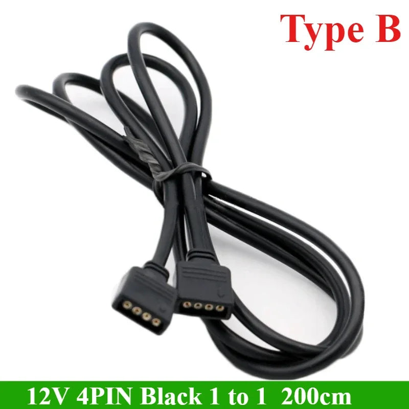 1/3Pcs/lot Motherboard RGB SYNC Splitter, 12V 4Pin RGB / 5V 3Pin ARGB SYNC HUB Transfer Extension Cable 100cm/200cm
