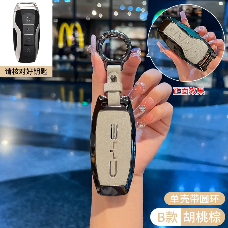 Car Accessories Key Case Holder Cover Buckle For BYD Atto 3 Han EV Dolphin Durable Second Song Pro Tang Dm QIn PLUS MAX Yuan