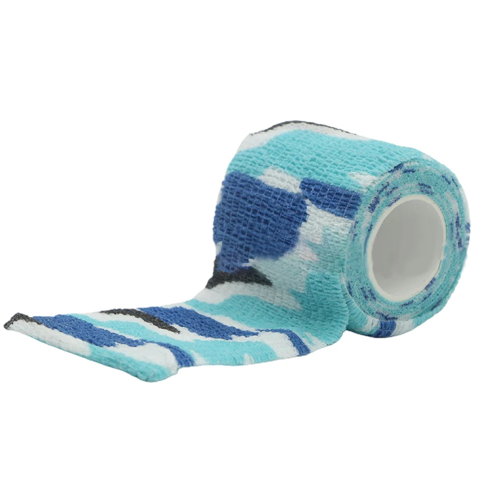 Hand Tool Camo Form Reusable Self Cling Camo Hunting Rifle Provide Insulation Fabric Tape Wrap Polyester Camouflage Equipment