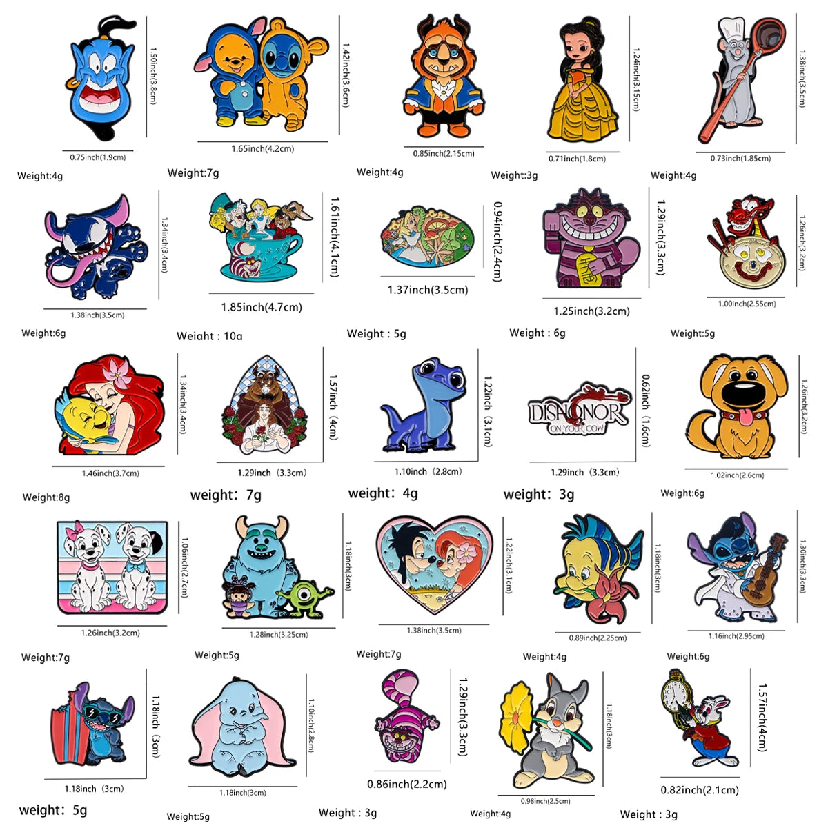 Classic Movie Characters Enamel Pins Cartoons Anime Badges For Bags Jeans Clothes Jackets Backpack Hoodies Lapel Pin Kids Gifts