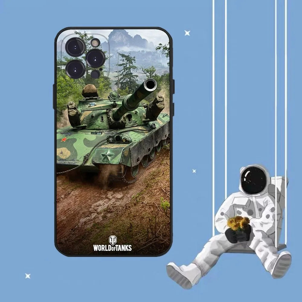 World Of Tank Phone Case For iPhone 14 11 12 13 Mini Pro XS Max Cover 6 7 8 Plus X XR SE 2020 Funda Shell