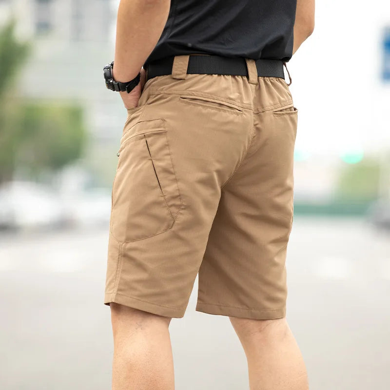 Tactical Work Shorts for Men Outdoor Casual Military Combat Hiking Cargo Shorts with Multi-Pocket Quick Dry Fishing Cargo Shorts